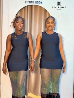 Bandage dress with diamond tassel